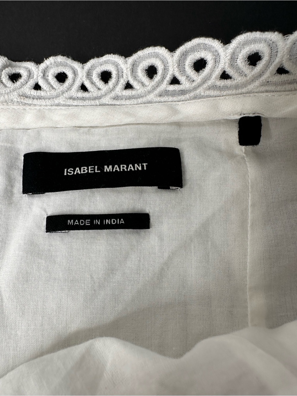 Isabel Marant White Embroidered Cutwork Lace Pintuck Mini Skirt Size 36 - Picture 3 of 7